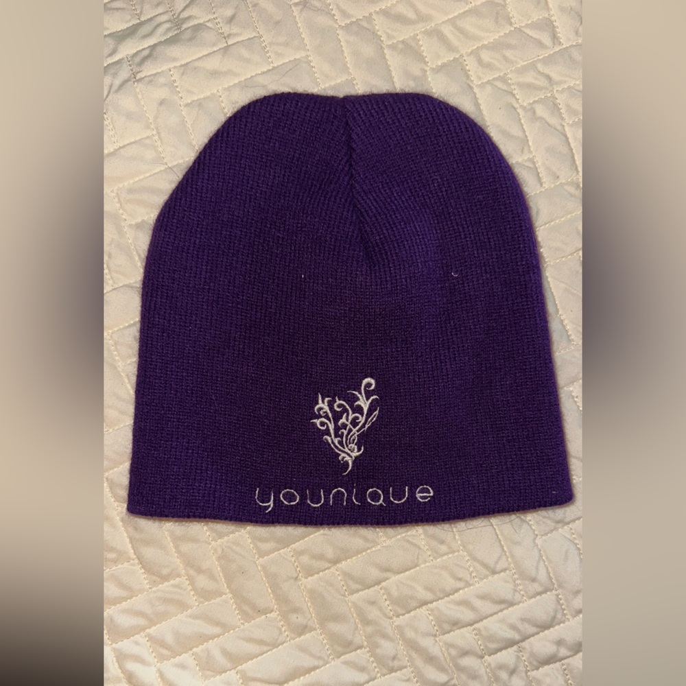 Younique Deep Purple Knit Beanie